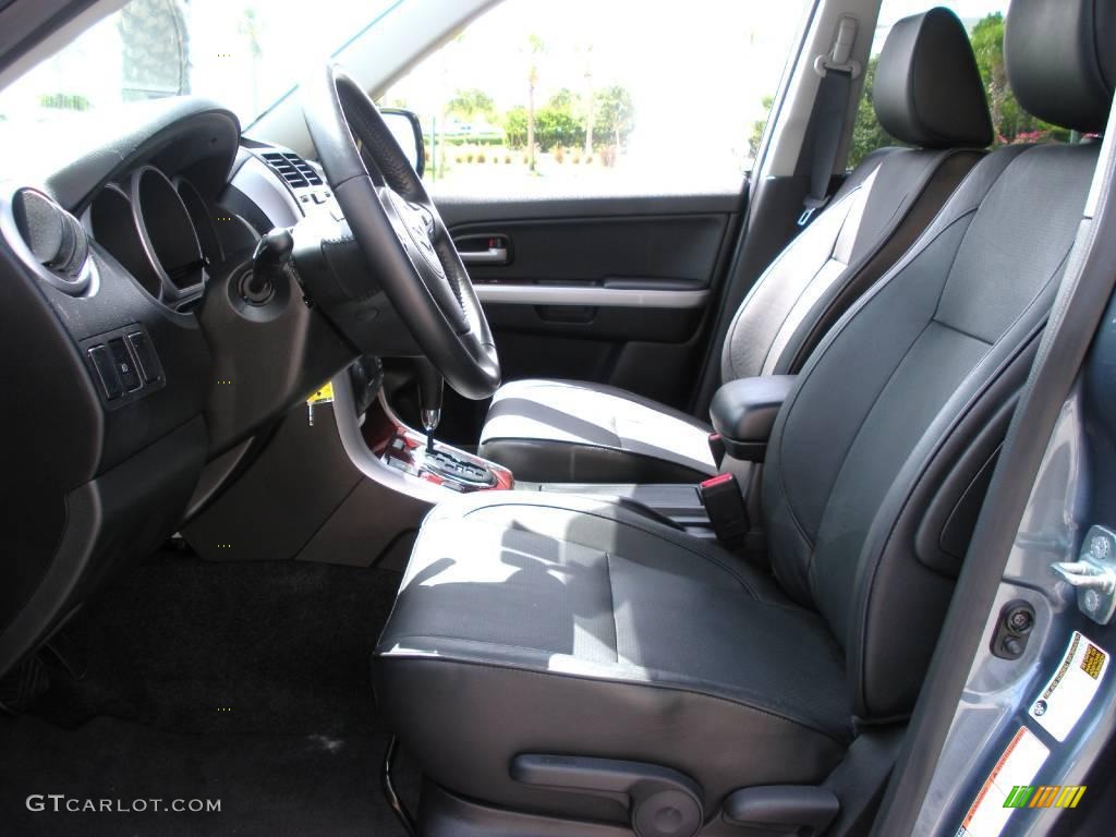 2008 Grand Vitara Luxury - Azure Grey Metallic / Black photo #12