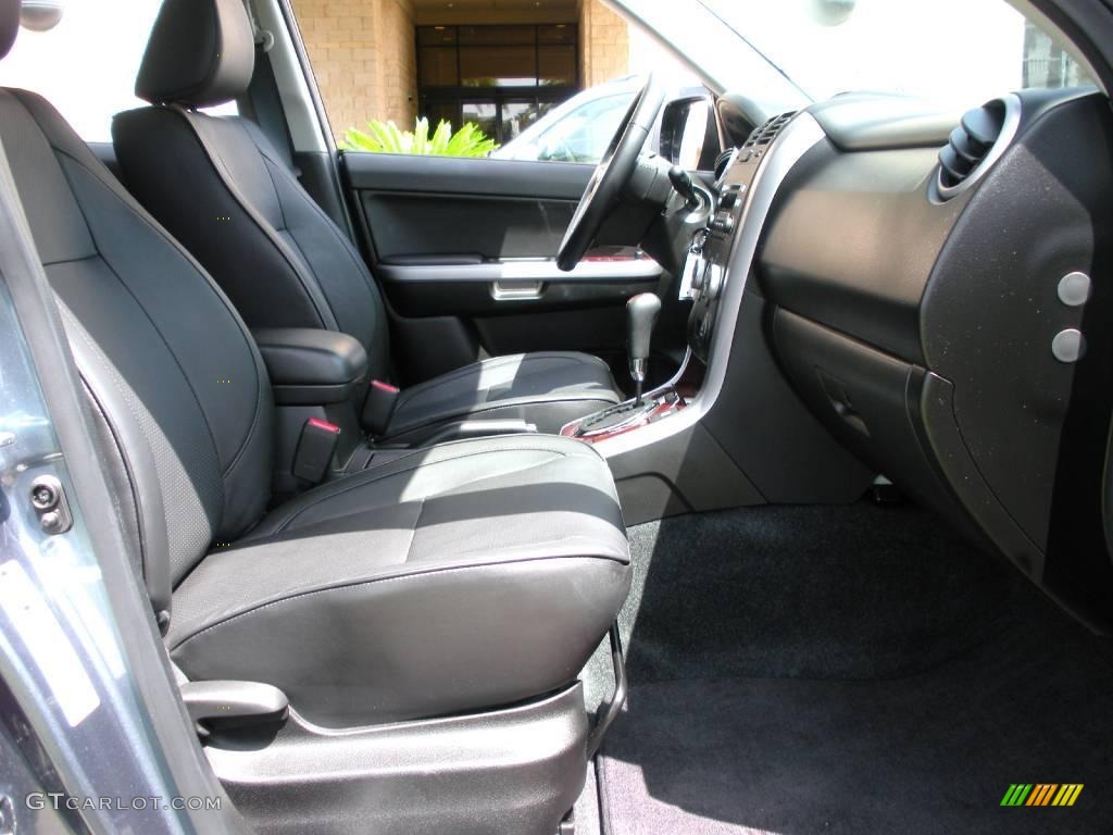 2008 Grand Vitara Luxury - Azure Grey Metallic / Black photo #16