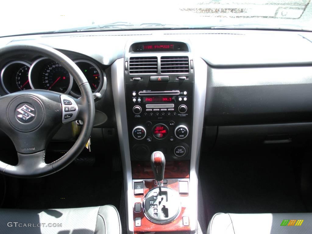 2008 Grand Vitara Luxury - Azure Grey Metallic / Black photo #18