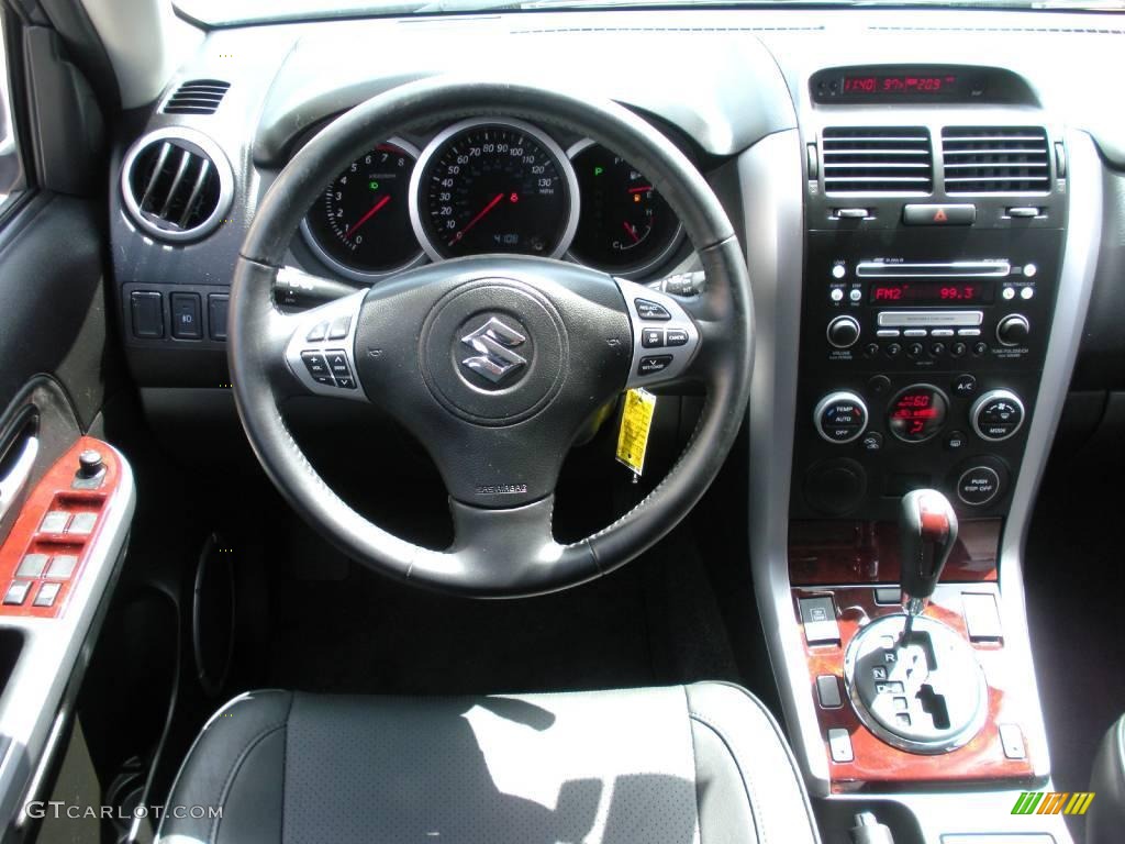 2008 Grand Vitara Luxury - Azure Grey Metallic / Black photo #19