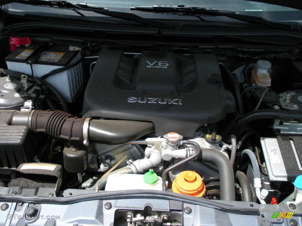 2008 Grand Vitara Luxury - Azure Grey Metallic / Black photo #26