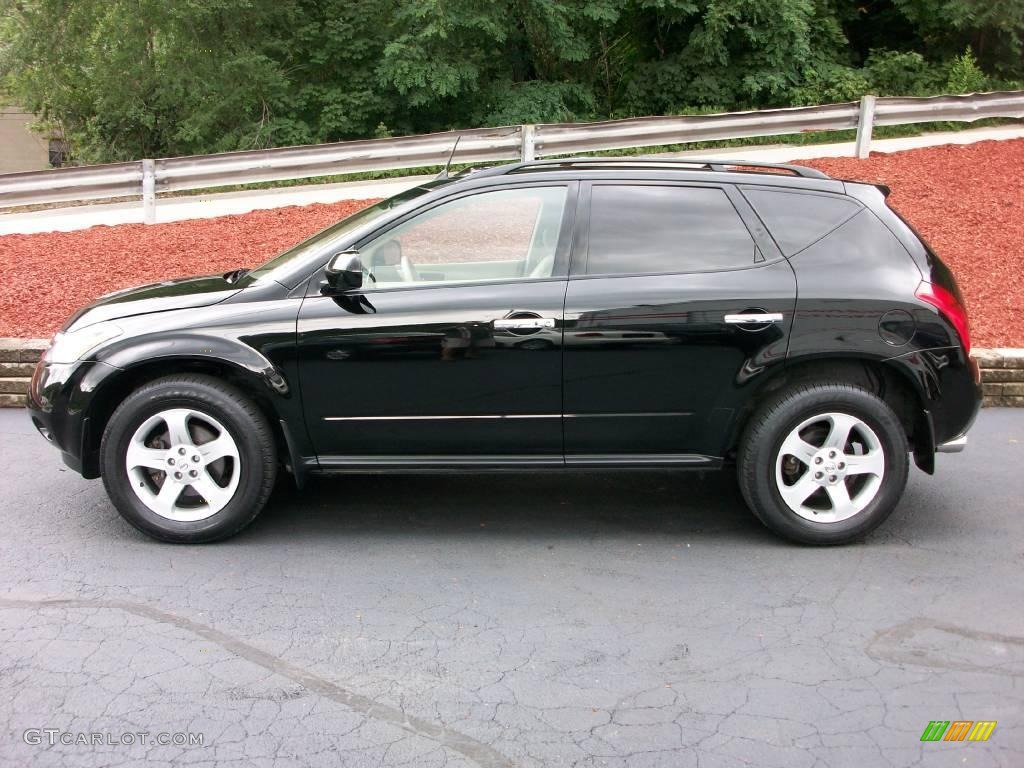 2005 Murano SL AWD - Super Black / Cafe Latte photo #2