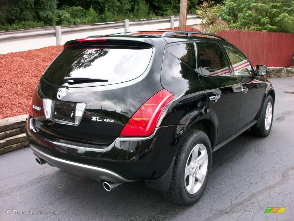 2005 Murano SL AWD - Super Black / Cafe Latte photo #5