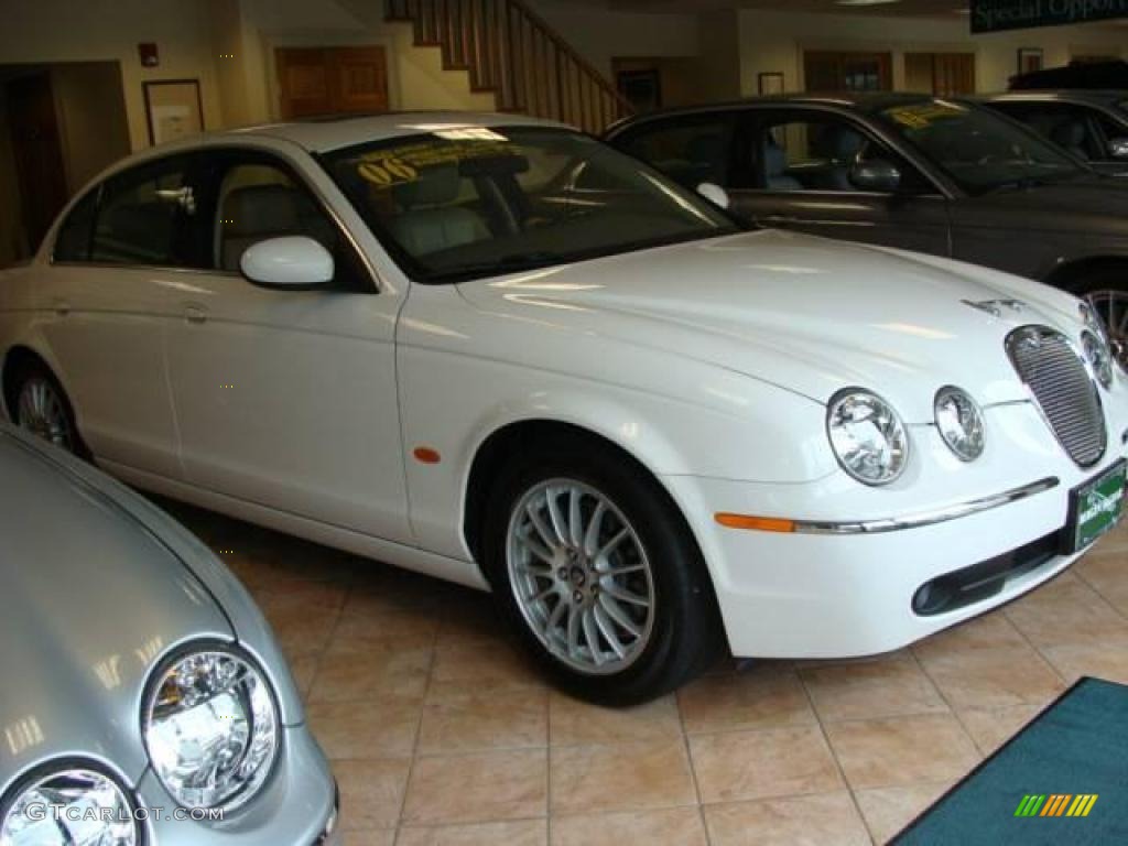 2006 S-Type 3.0 - White Onyx / Champagne photo #1