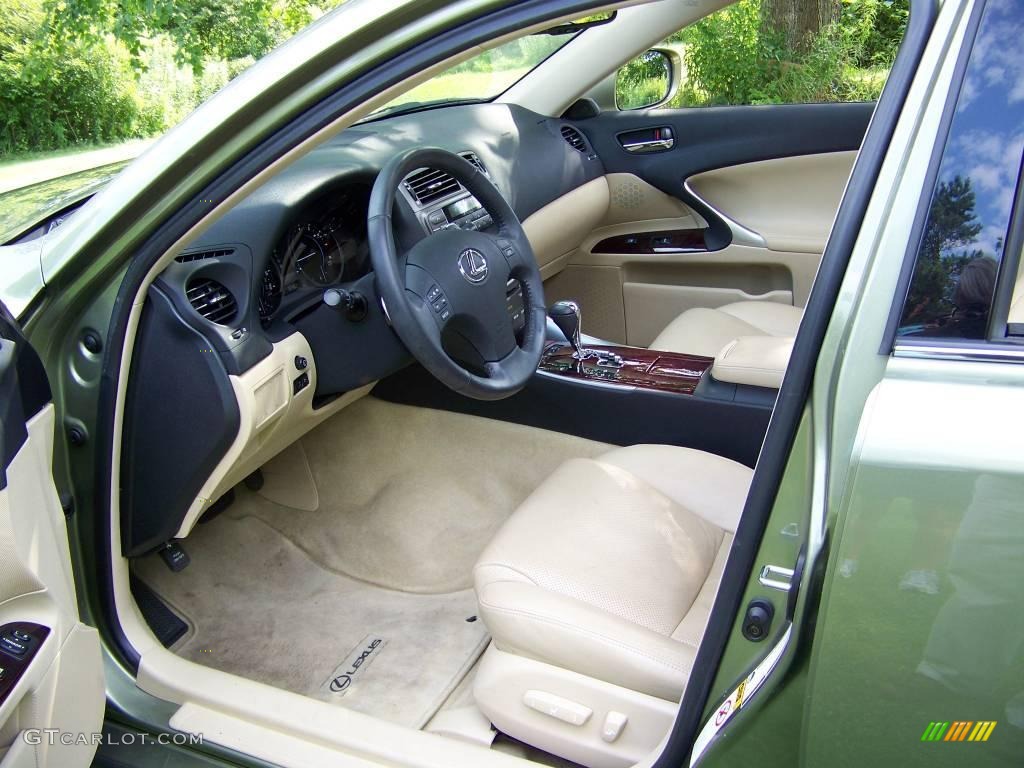 2006 IS 250 AWD - Desert Sage Metallic / Cashmere Beige photo #17