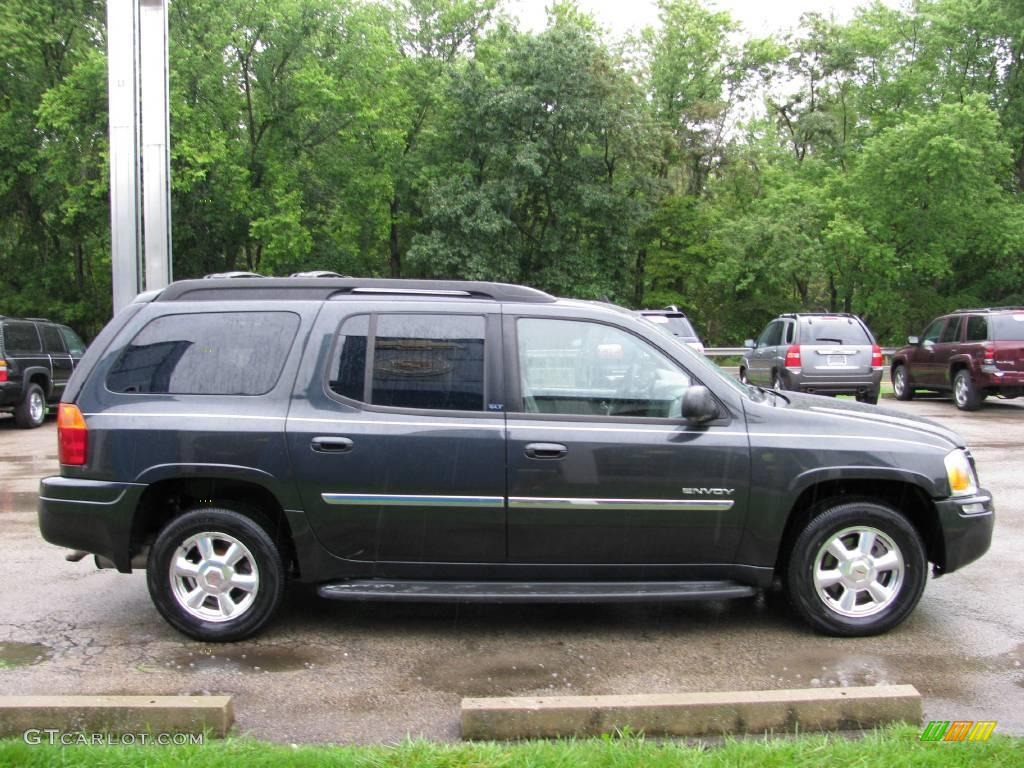 2006 Envoy XL SLT 4x4 - Carbon Metallic / Light Gray photo #5