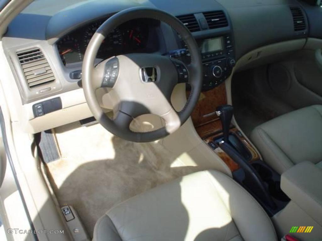 2003 Accord EX-L Sedan - Desert Mist Metallic / Ivory photo #9