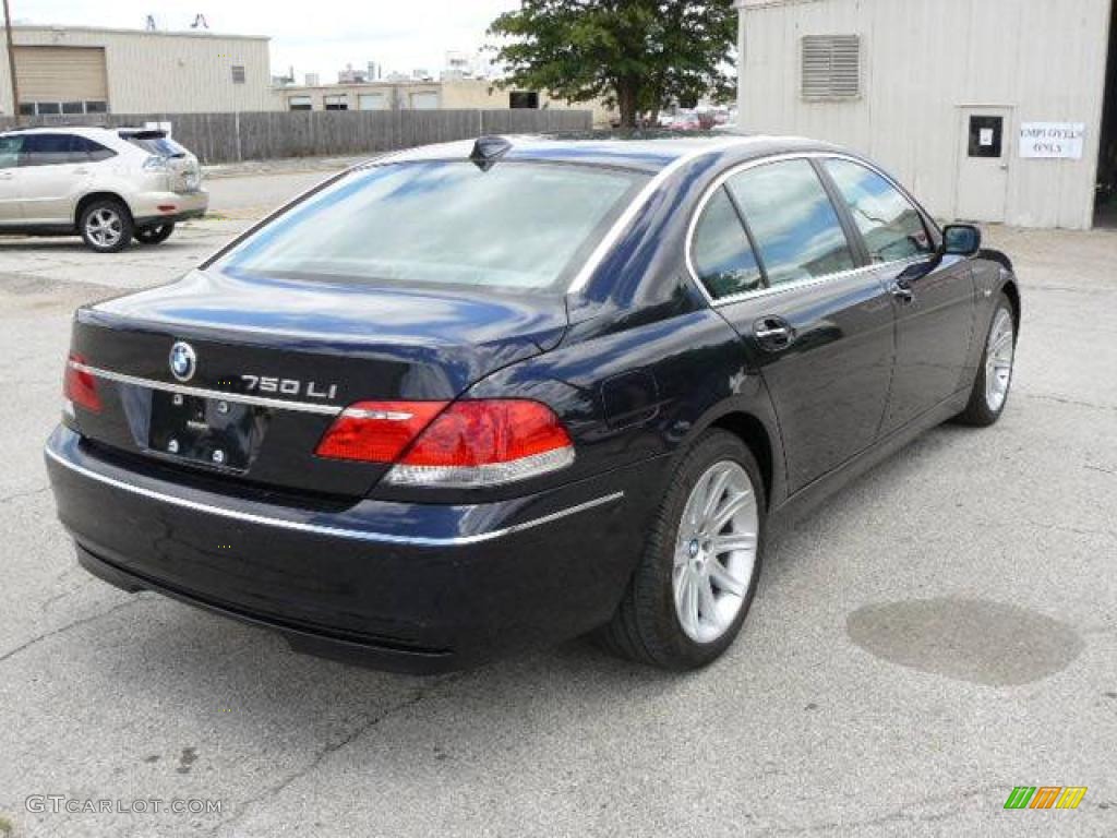 2006 7 Series 750Li Sedan - Monaco Blue Metallic / Basalt Grey/Flannel Grey photo #4