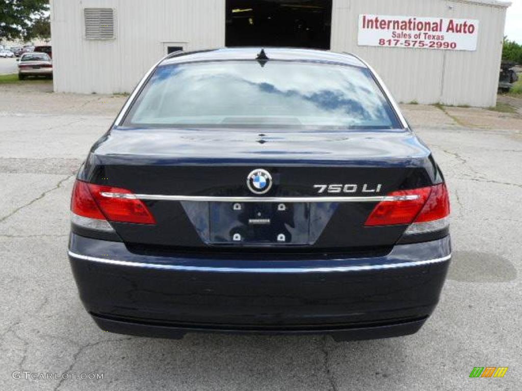 2006 7 Series 750Li Sedan - Monaco Blue Metallic / Basalt Grey/Flannel Grey photo #5