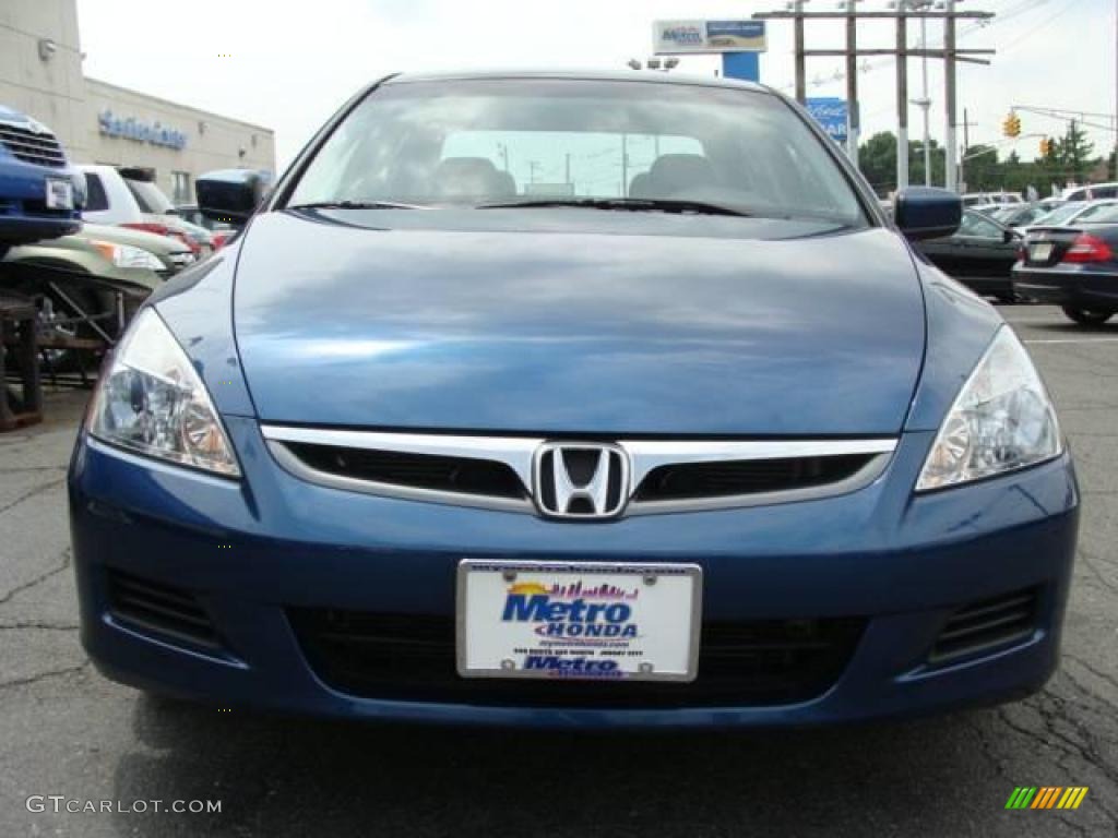 2006 Accord EX-L V6 Sedan - Sapphire Blue Pearl / Black photo #2