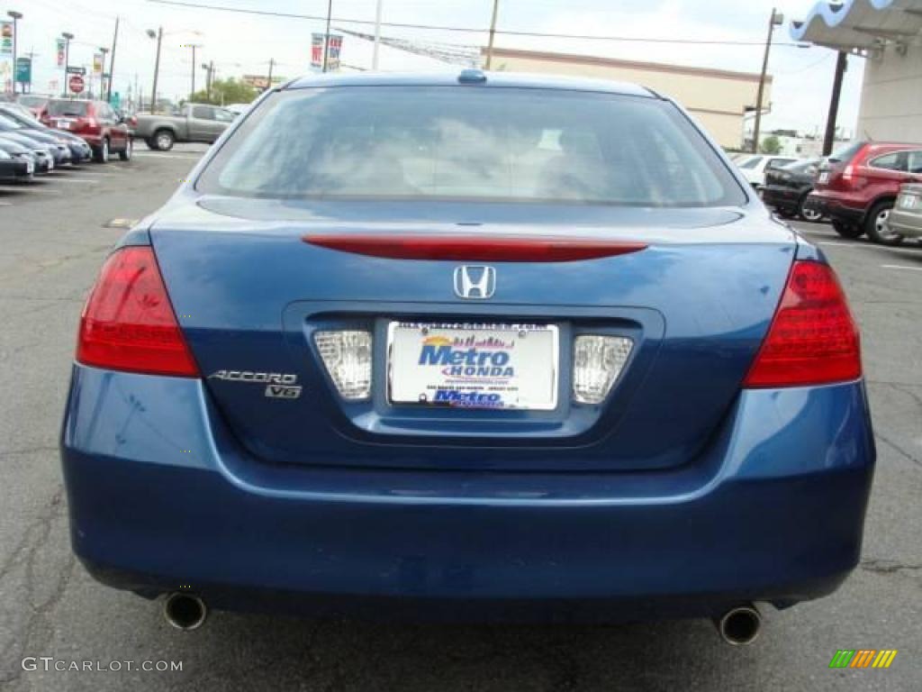 2006 Shire Blue Pearl Honda Accord Ex L V6 Sedan 15333124 Photo 2006 Accord Ex L V6 Sedan Shire Blue Pearl Black Photo 5