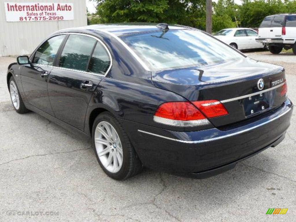 2006 7 Series 750Li Sedan - Monaco Blue Metallic / Basalt Grey/Flannel Grey photo #6