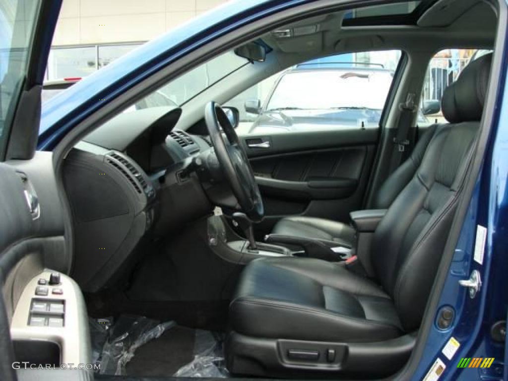 2006 Accord EX-L V6 Sedan - Sapphire Blue Pearl / Black photo #7