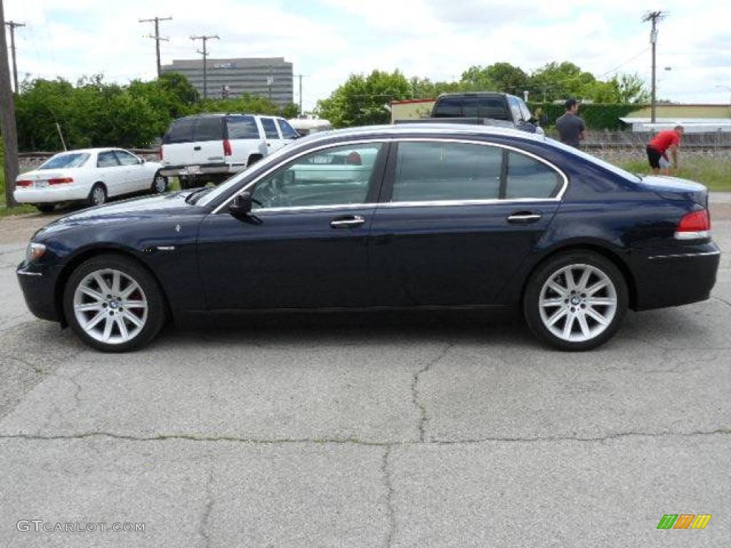 2006 7 Series 750Li Sedan - Monaco Blue Metallic / Basalt Grey/Flannel Grey photo #7