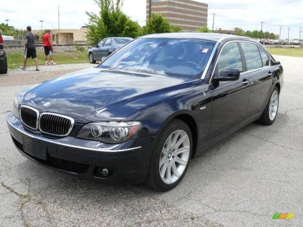 2006 7 Series 750Li Sedan - Monaco Blue Metallic / Basalt Grey/Flannel Grey photo #8