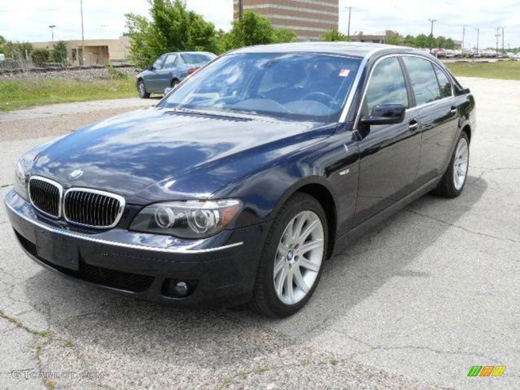 2006 7 Series 750Li Sedan - Monaco Blue Metallic / Basalt Grey/Flannel Grey photo #9