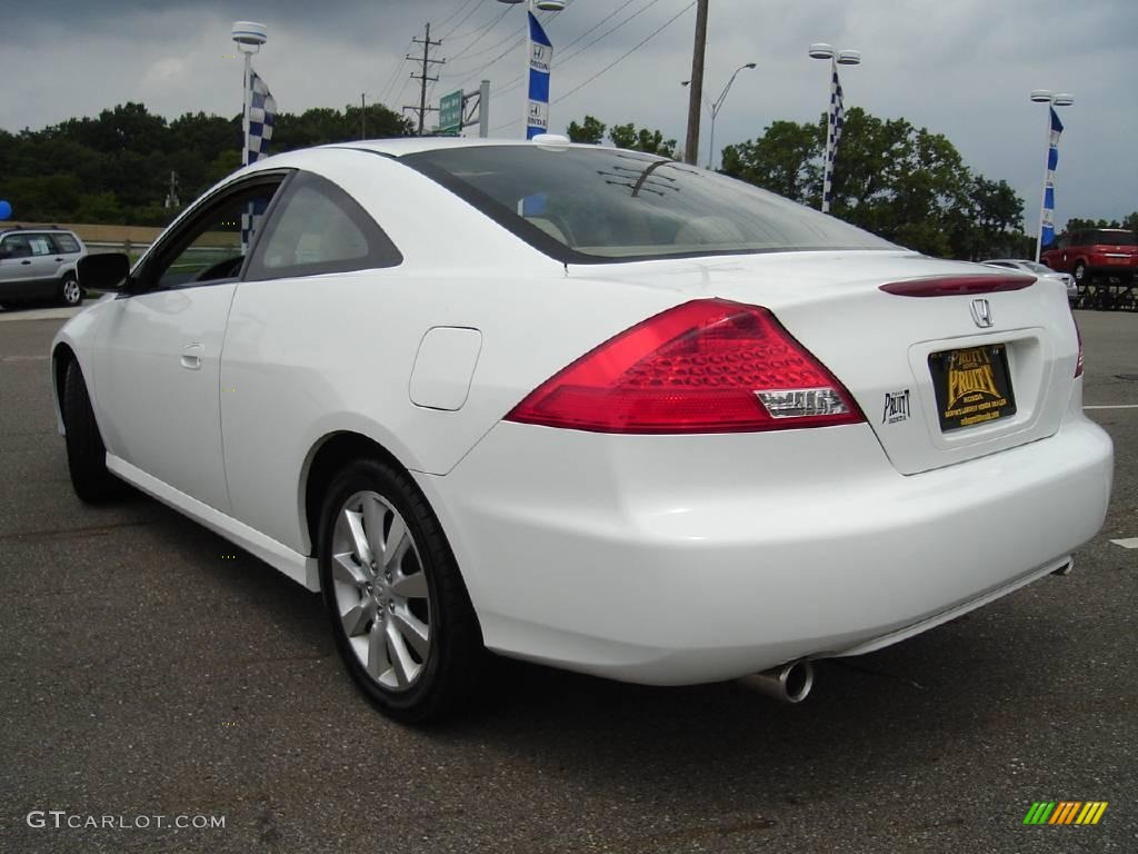 2006 Accord EX V6 Coupe - Taffeta White / Ivory photo #3