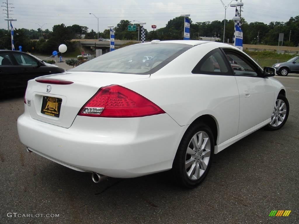 2006 Accord EX V6 Coupe - Taffeta White / Ivory photo #5