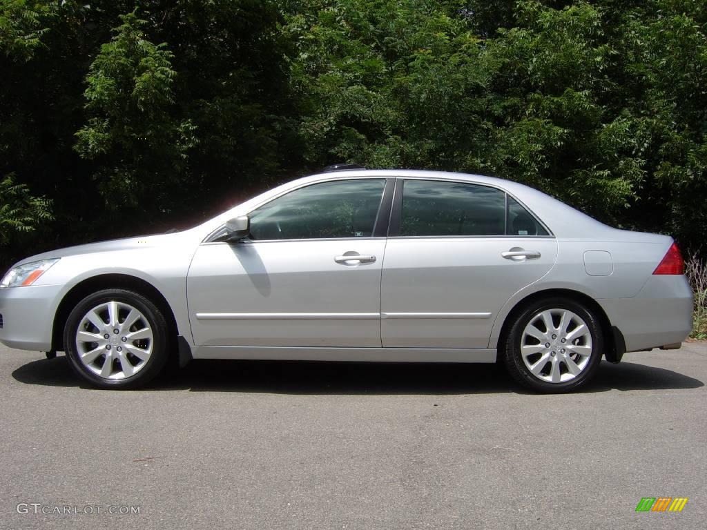 2006 Accord EX-L V6 Sedan - Alabaster Silver Metallic / Gray photo #2