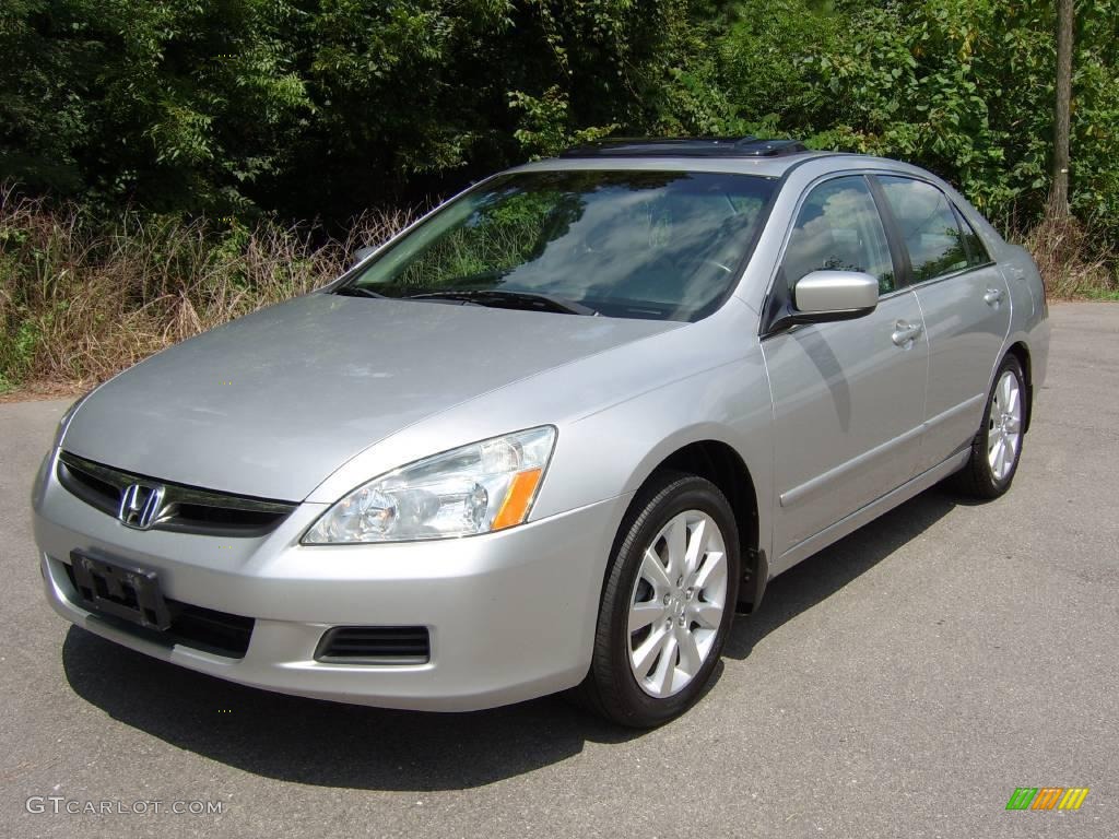 2006 Accord EX-L V6 Sedan - Alabaster Silver Metallic / Gray photo #4