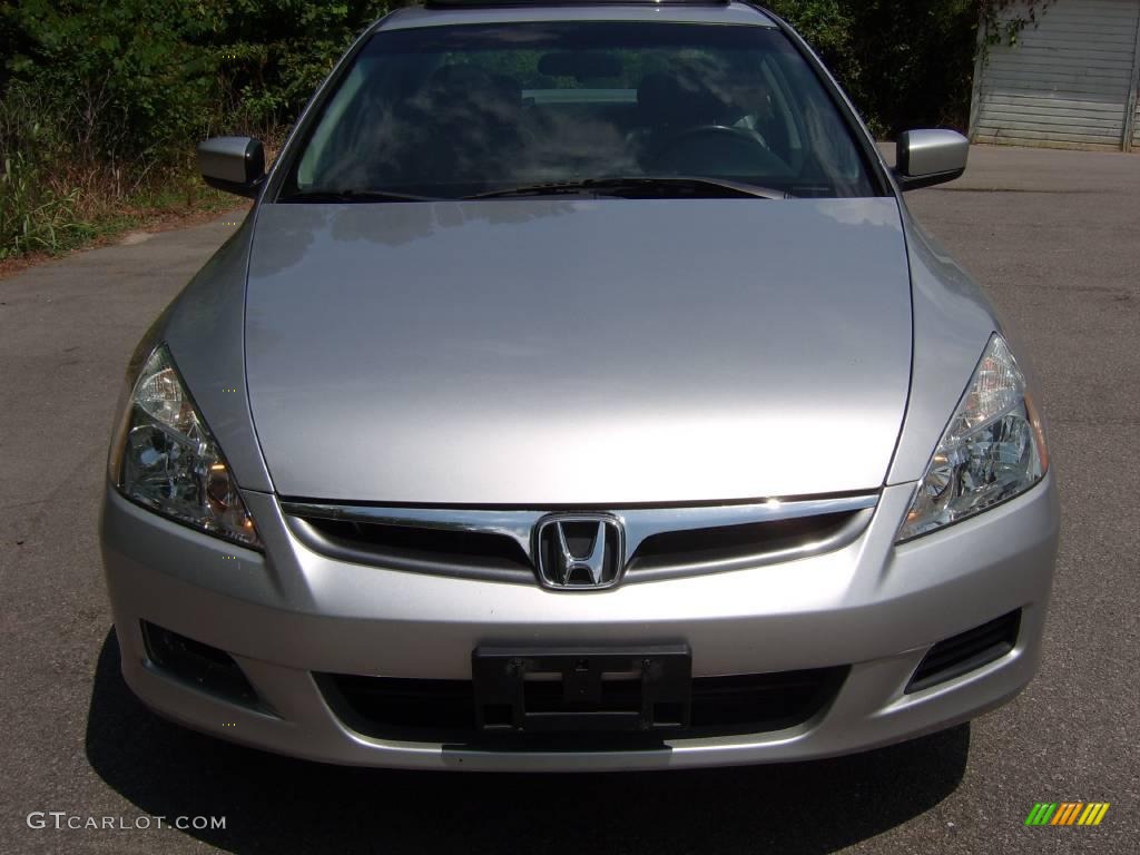 2006 Accord EX-L V6 Sedan - Alabaster Silver Metallic / Gray photo #5
