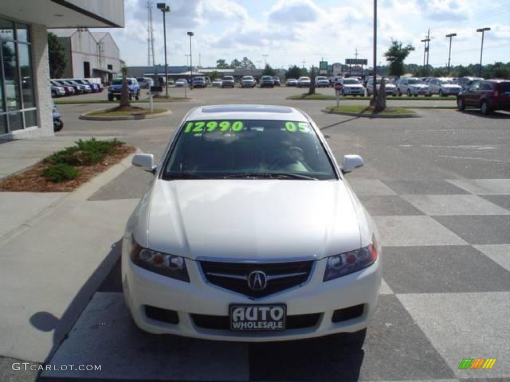 2005 TSX Sedan - Premium White Pearl / Parchment photo #2