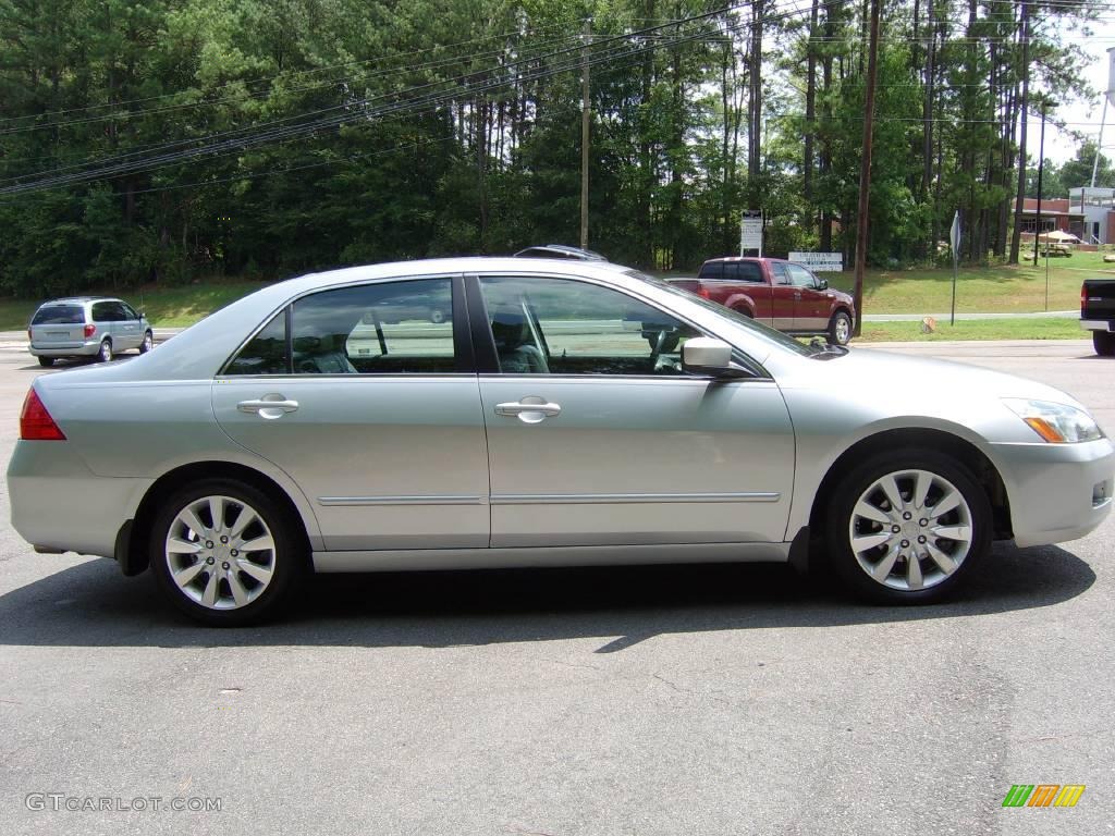 2006 Accord EX-L V6 Sedan - Alabaster Silver Metallic / Gray photo #8