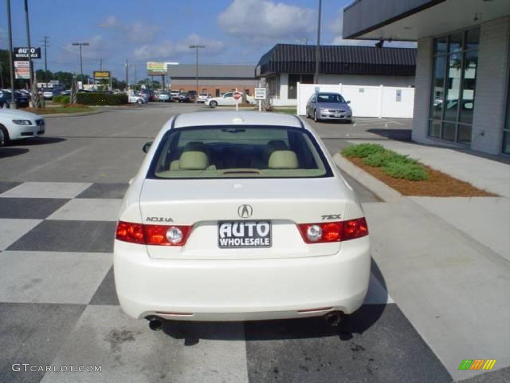 2005 TSX Sedan - Premium White Pearl / Parchment photo #3