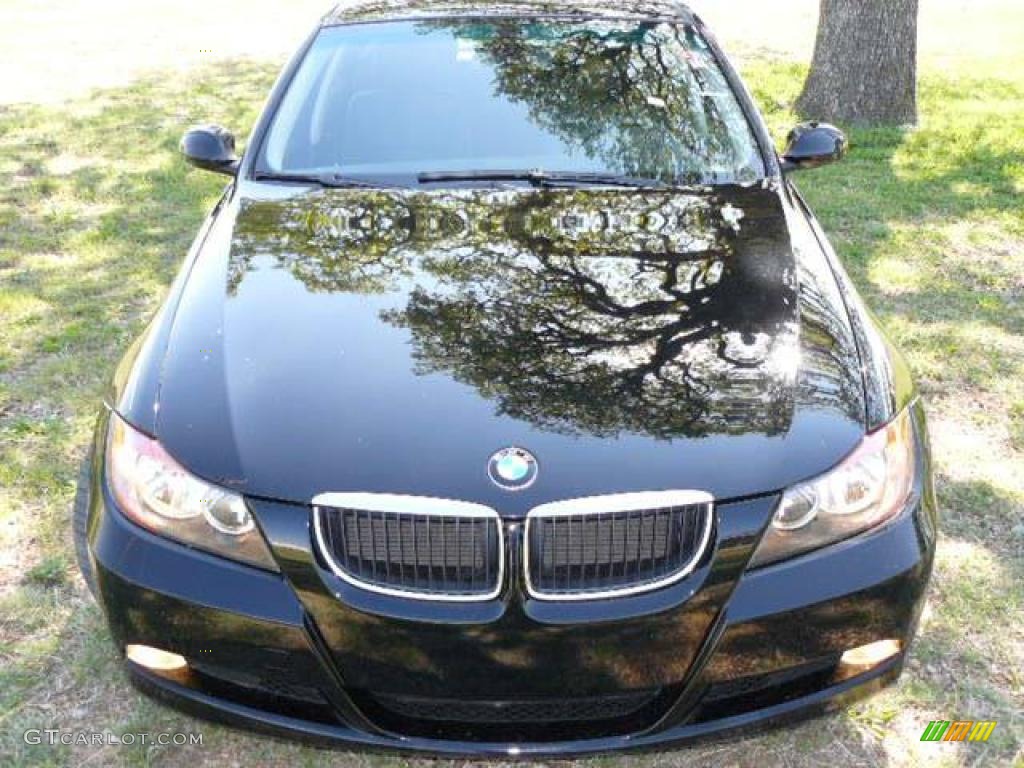 2006 3 Series 325i Sedan - Jet Black / Black photo #2