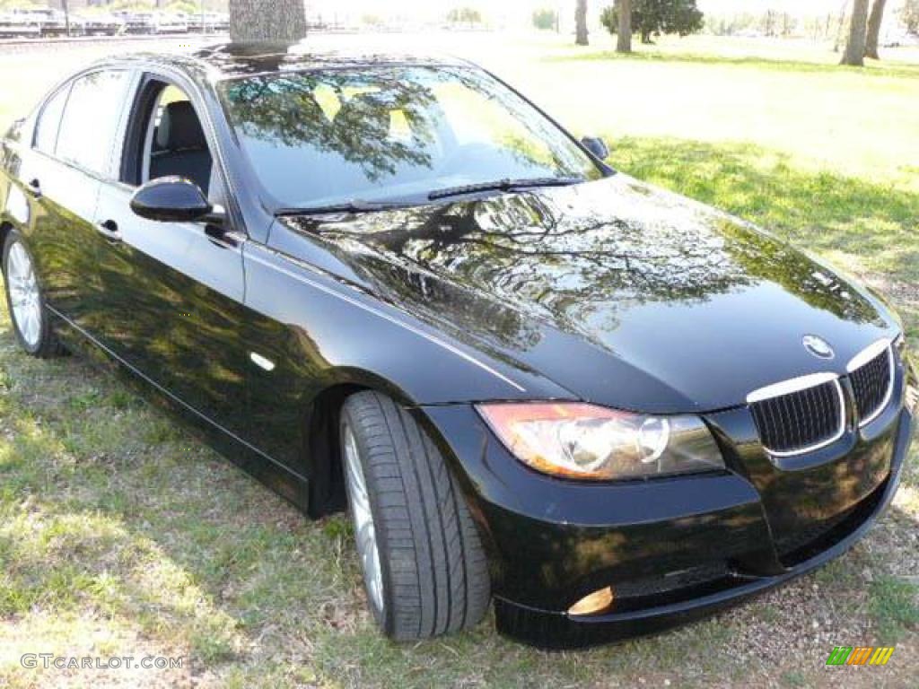2006 3 Series 325i Sedan - Jet Black / Black photo #3