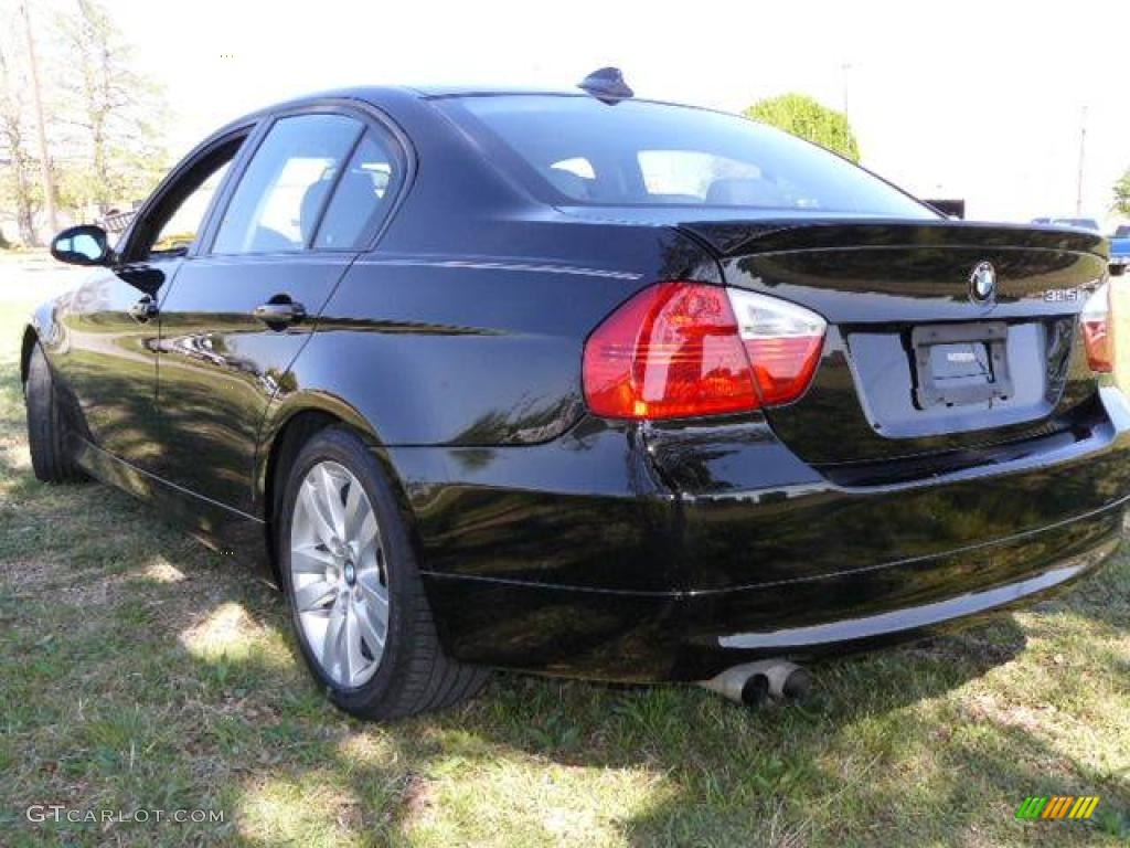 2006 3 Series 325i Sedan - Jet Black / Black photo #6