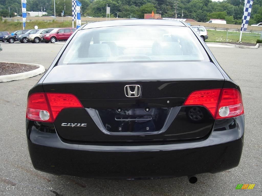 2007 Civic EX Sedan - Nighthawk Black Pearl / Gray photo #4