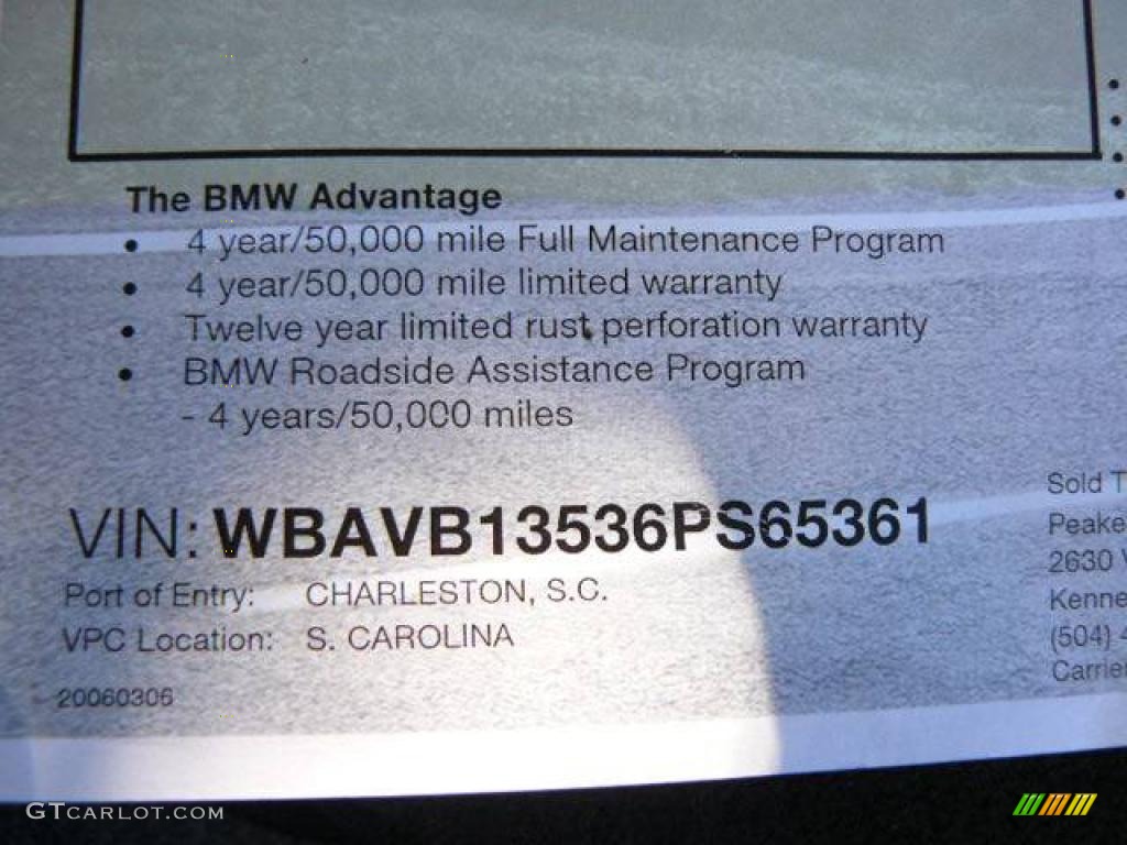2006 3 Series 325i Sedan - Jet Black / Black photo #14