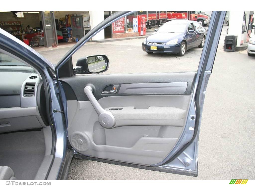 2007 CR-V EX 4WD - Glacier Blue Metallic / Gray photo #14