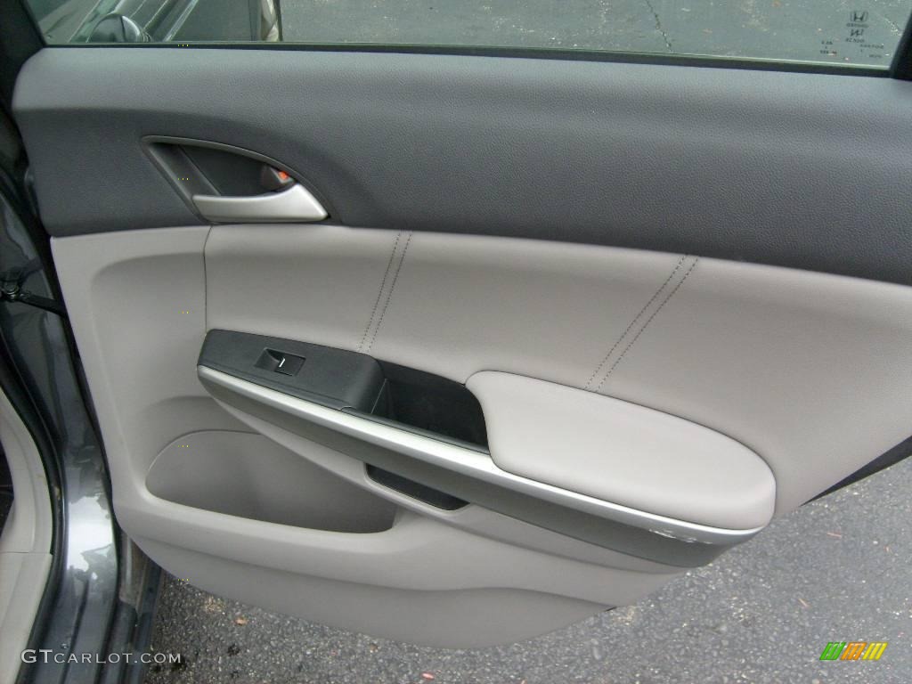 2008 Accord EX-L Sedan - Polished Metal Metallic / Gray photo #15