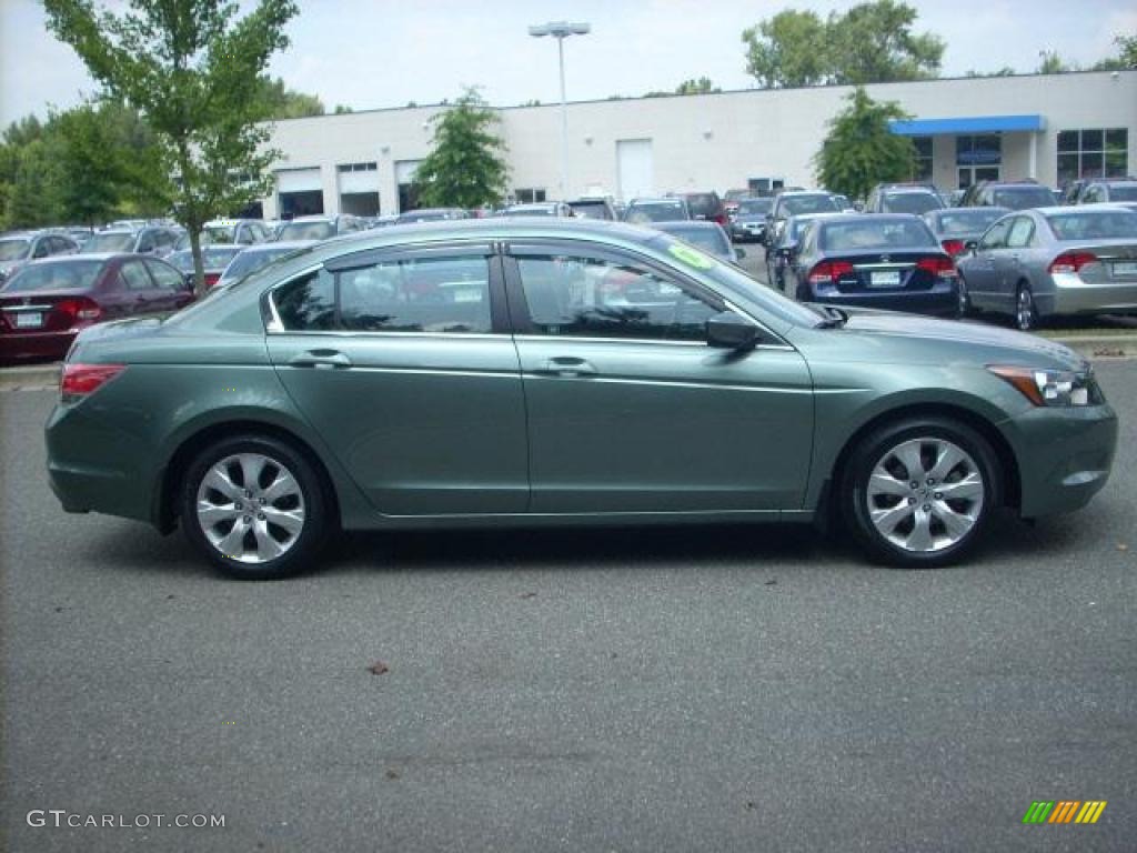 2008 Accord EX-L Sedan - Mystic Green Metallic / Black photo #2