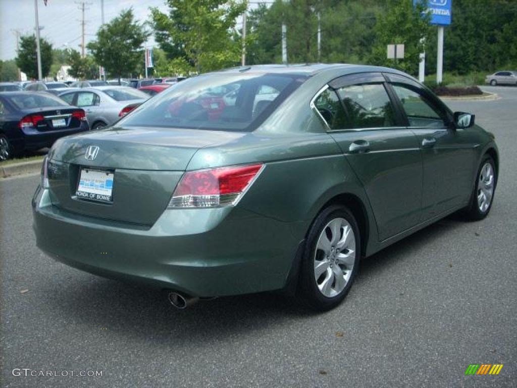 2008 Accord EX-L Sedan - Mystic Green Metallic / Black photo #3