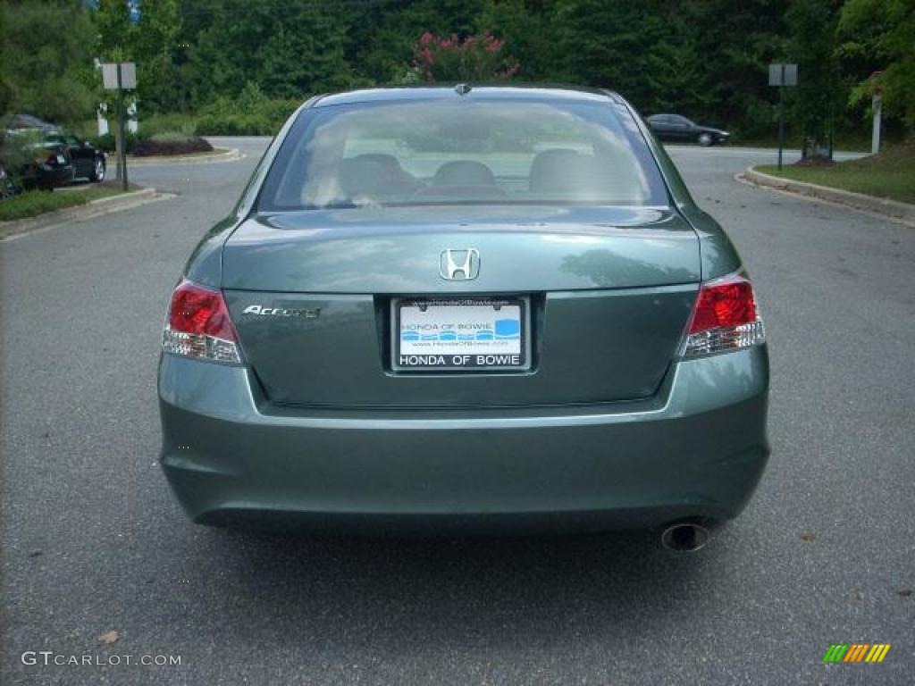 2008 Accord EX-L Sedan - Mystic Green Metallic / Black photo #4