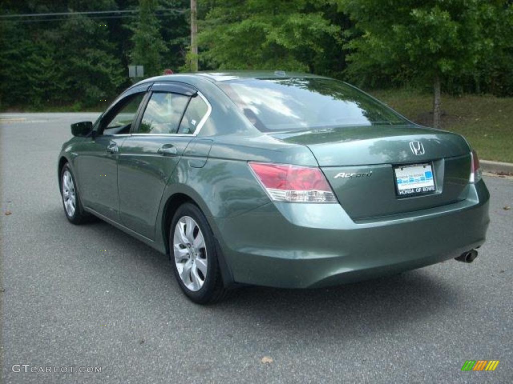 2008 Accord EX-L Sedan - Mystic Green Metallic / Black photo #5