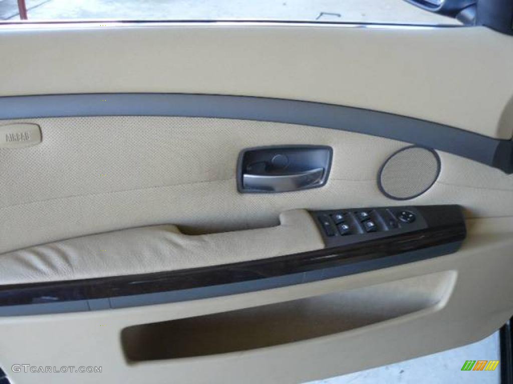 2005 7 Series 745i Sedan - Jet Black / Dark Beige/Beige III photo #12