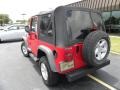 2006 Flame Red Jeep Wrangler X 4x4  photo #13