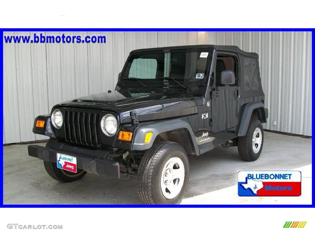 2006 Wrangler X 4x4 - Black / Dark Slate Gray photo #1