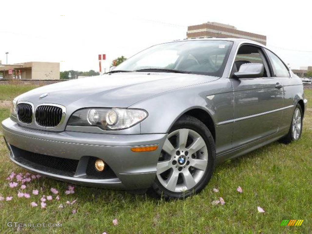 2005 3 Series 325i Coupe - Silver Grey Metallic / Black photo #1