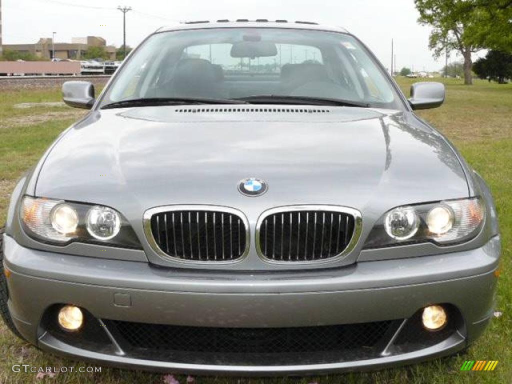 2005 3 Series 325i Coupe - Silver Grey Metallic / Black photo #2
