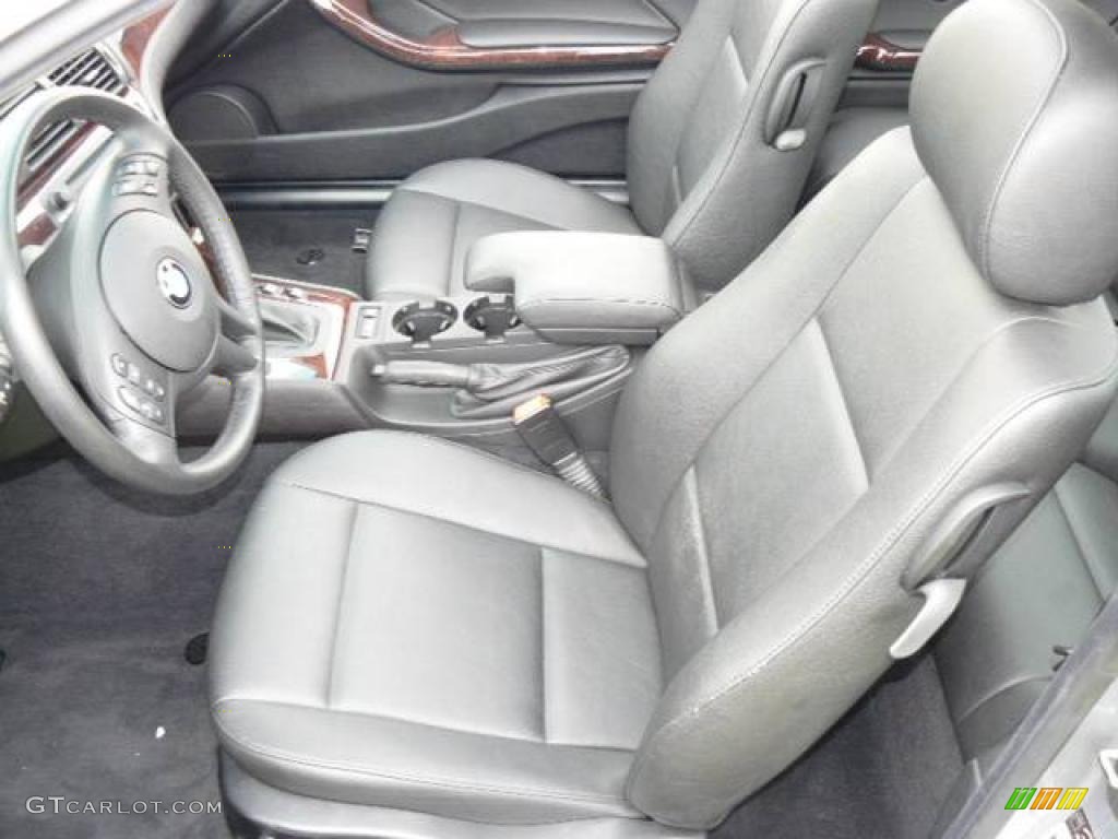 2005 3 Series 325i Coupe - Silver Grey Metallic / Black photo #10