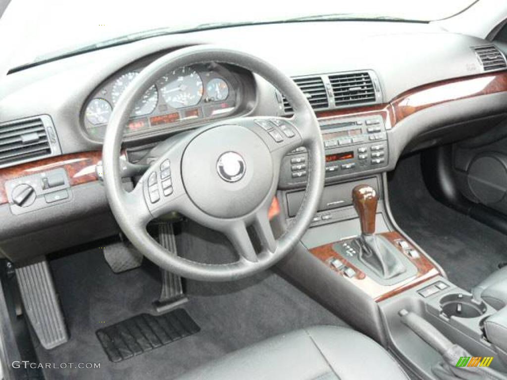 2005 3 Series 325i Coupe - Silver Grey Metallic / Black photo #13