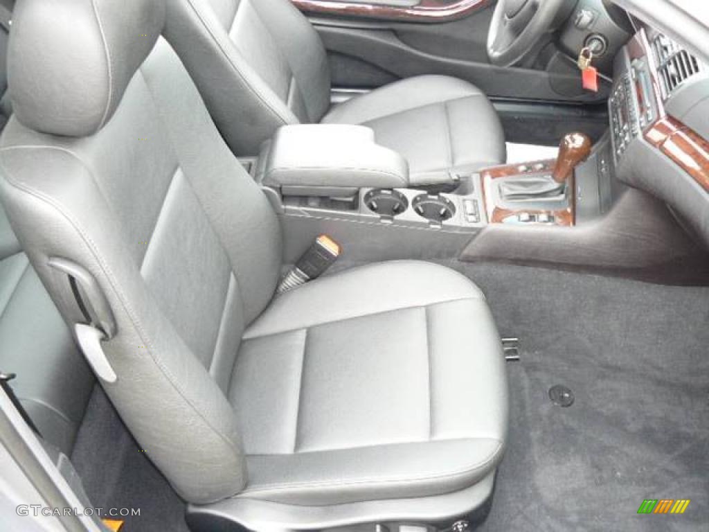 2005 3 Series 325i Coupe - Silver Grey Metallic / Black photo #18