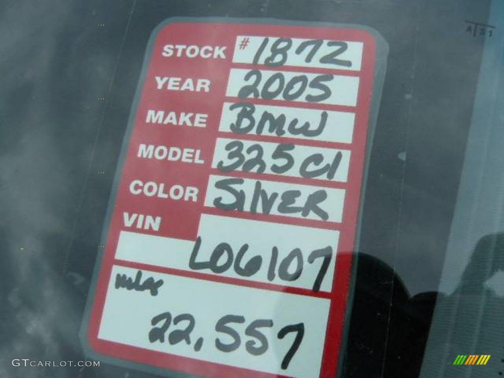 2005 3 Series 325i Coupe - Silver Grey Metallic / Black photo #36