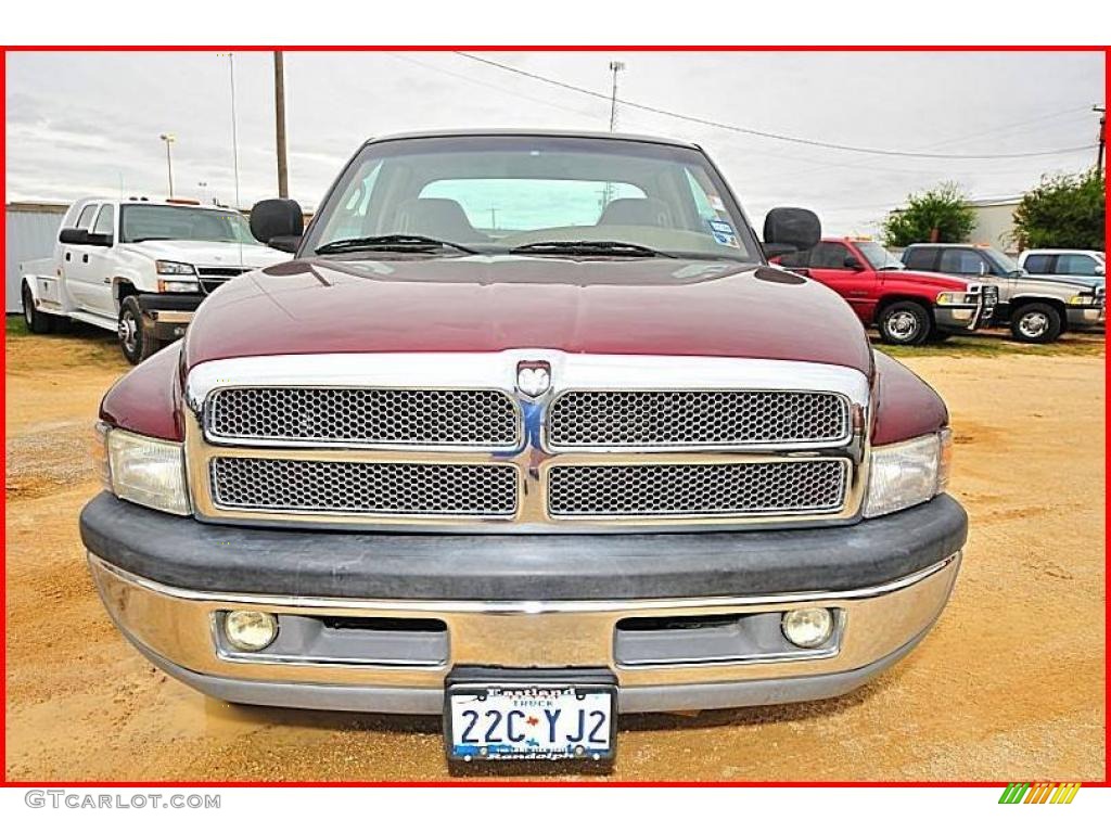 2001 Ram 2500 SLT Quad Cab - Dark Garnet Red Pearl / Agate photo #8