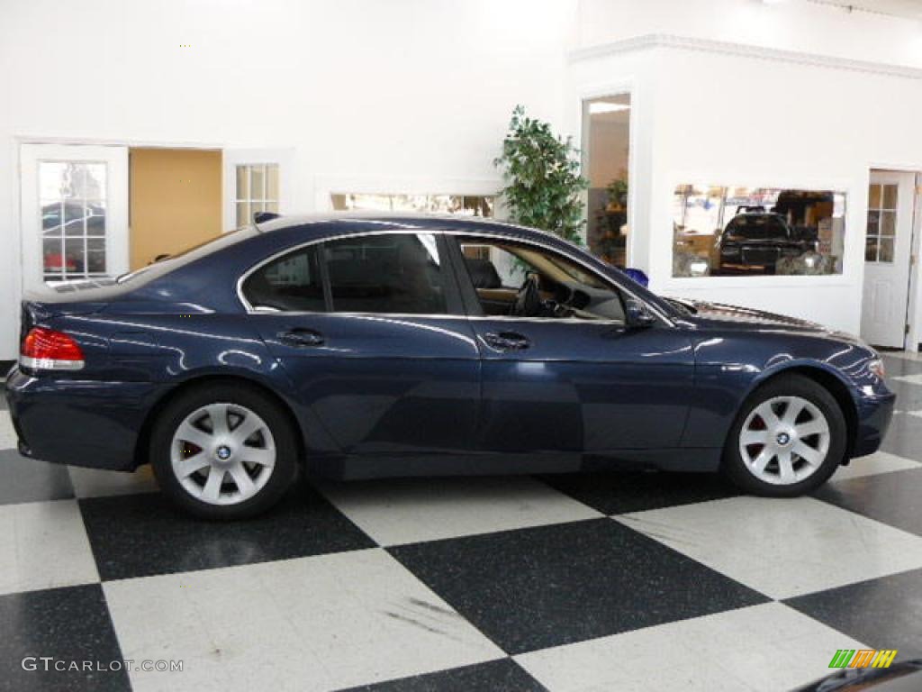 2002 7 Series 745i Sedan - Toledo Blue Metallic / Natural Brown photo #4